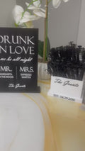 Custom Wedding Bar Menu Sign, Personalized Drink List, Reception Decor