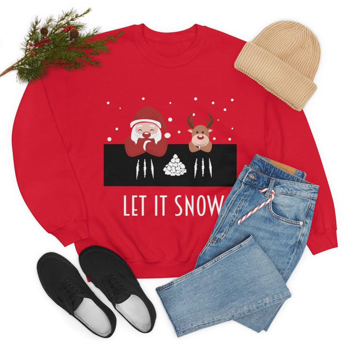 Let It Snow - Crewneck Sweatshirt - Shirts Be Like